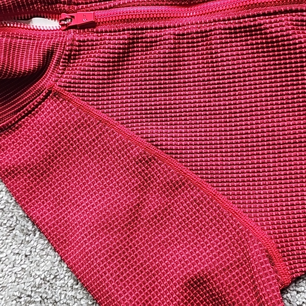 Fabletics Red Cropped Jacket - image 2